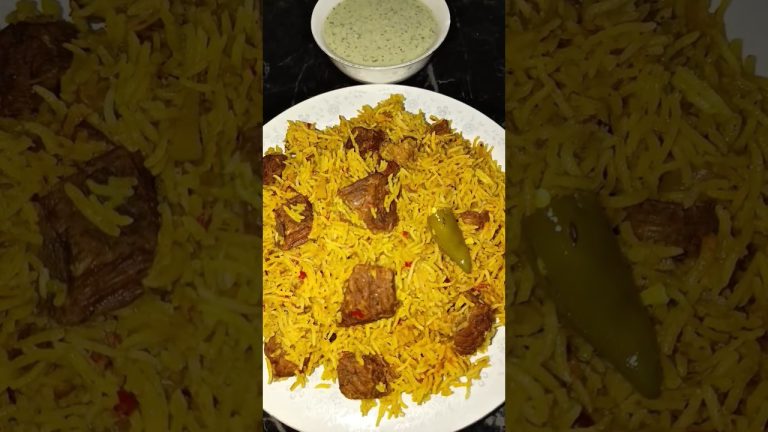 Degi Beef Pulao Recipe #shorts #ytshorts #youtubeshorts #trendingshorts