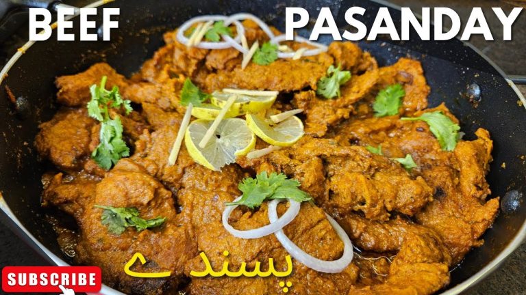 Beef Pasanday Recipe | Beef Steak | Old Delhi's Famous Pasanday
