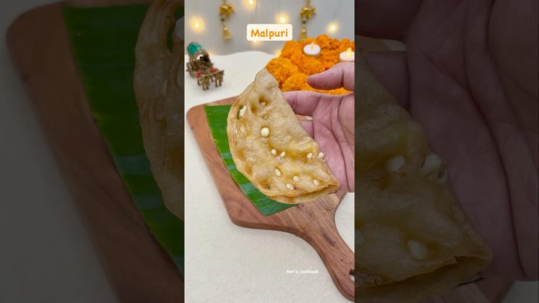 Easy Malpuri Recipe #malpuri #guntur  #ytshorts  #food  #dessert