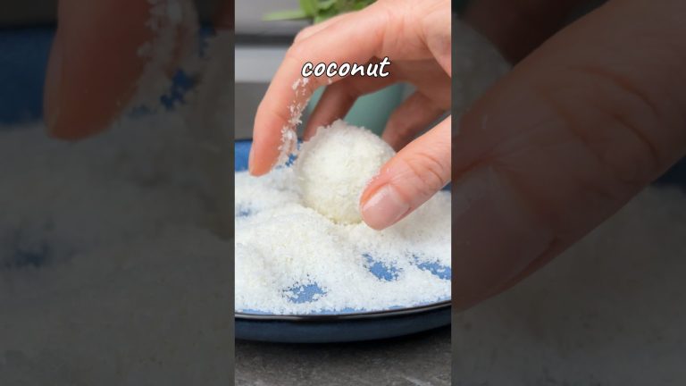 Easy 5-Minute Coconut Dessert Recipe | Quick & Delicious!🥥