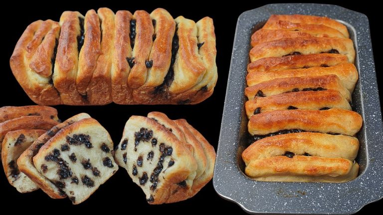Chocolate Pull Apart Bread Recipe | Pull apart Chocolate Chip Bread | Yummy