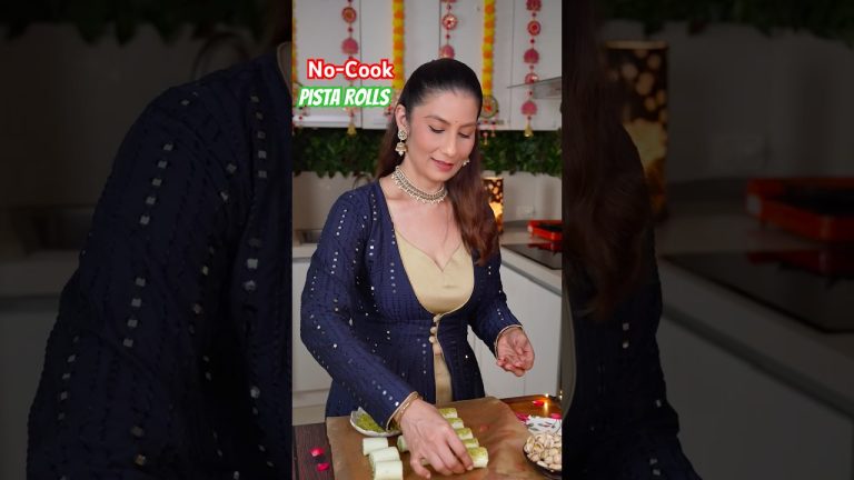 EASY No Cook Pista Rolls: The Guilt-Free High Protein Mithai for Festive Gifting!