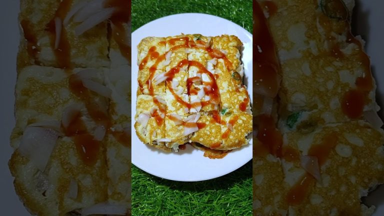 Quick breakfast egg bread with morning breakfast recipe #shorts #egg #bread