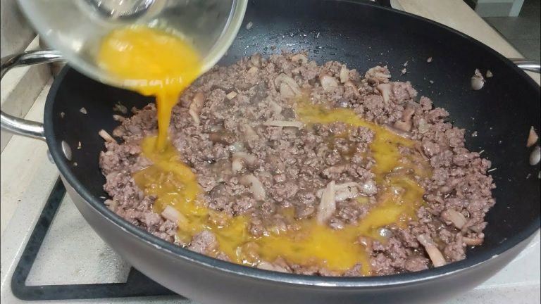 Savory Beef & Egg Skillet | Low carb gluten-free and so delicious!