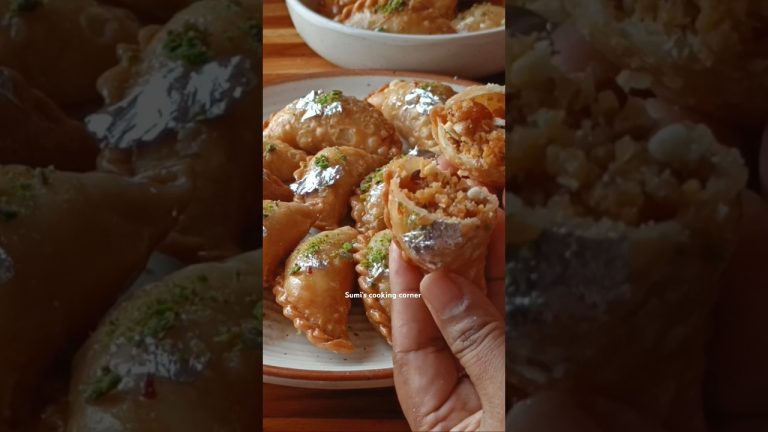 Diwali Special Mawa Chashni Gujiya Recipe 😋🥰 #shorts #trending #viralvideo