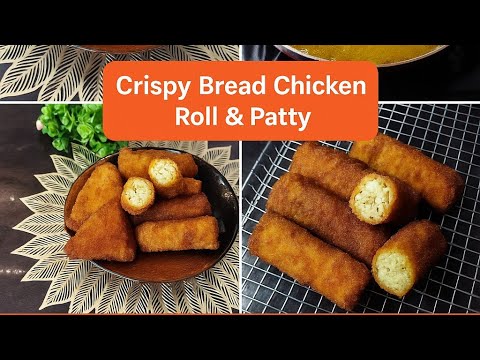 Crispy Bread Chicken Snacks | Super Tasty Roll & Patty Recipe | Evening Snack Idea