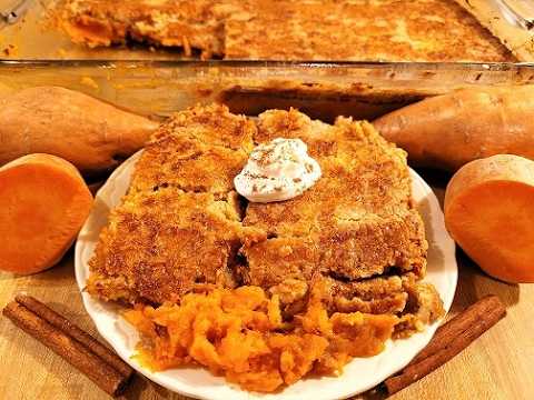 Sweet Potato Dump Cake Recipe 🍠🥧|🍊👨‍🍳 With Cake Mix 😀|😁 Old-Fashioned Southern Dessert
