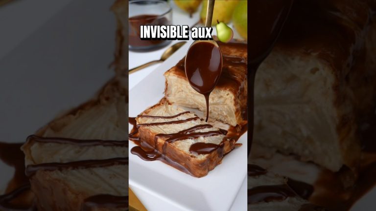 INVISIBLE aux POIRES 🍐❤️‍🔥😋 #recettefacile #recettehealthy #gâteau #invisible #poire #igbas #dessert