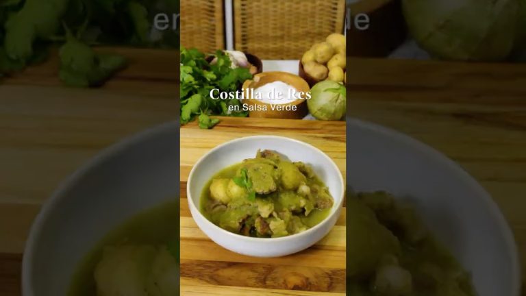 Receta de Costilla Americana de Res en Salsa Verde