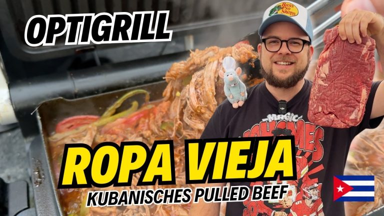 Ropa Vieja im OptiGrill – Das kubanisches Pulled Beef mit würziger Tomaten-Paprika-Soße