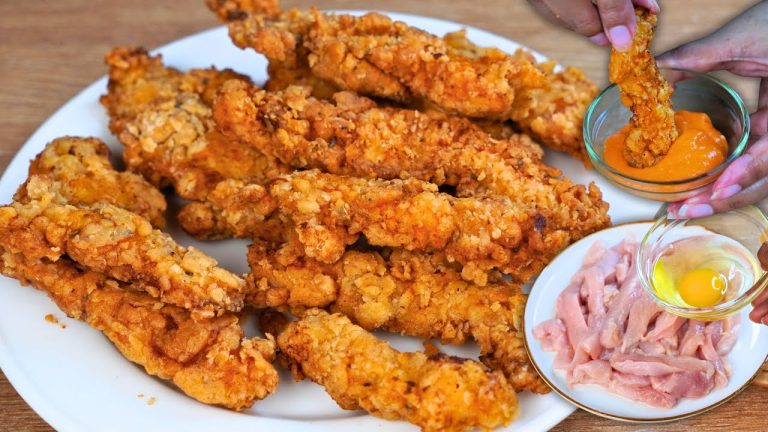 Crispy Chicken Strips recipe | Quick & Easy Chicken Strips Recipe