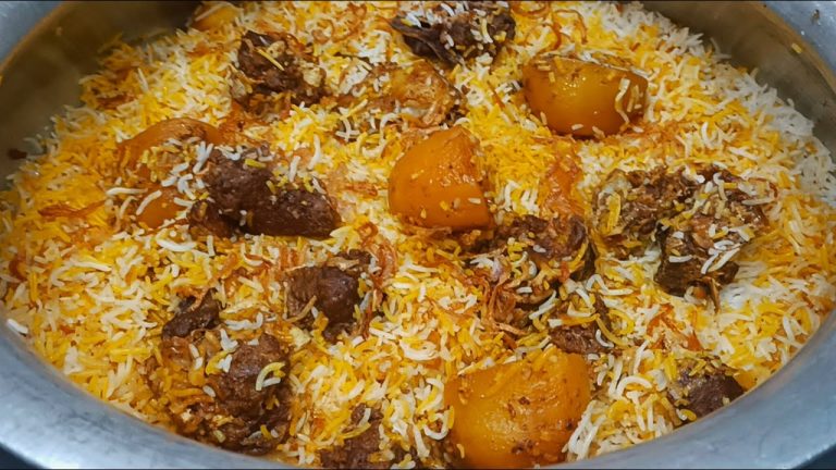 Kolkata Style Degi 1 Kg Beef Biryani Perfect Recipe| Bawarchi Style Degi Beef Biryani Recipe