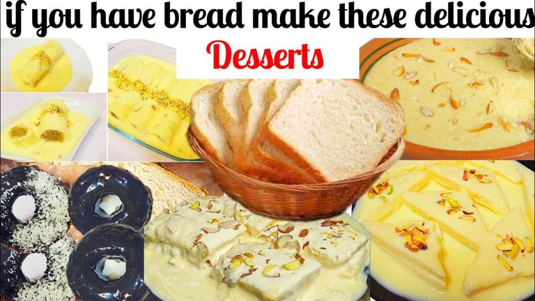 5 Easy Bread Dessert Recipes | 10 Minutes Dessert | Bread Desserts | Cold Dessert