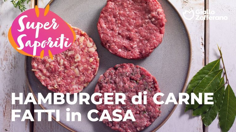 HAMBURGER di CARNE FATTI in CASA- 3 ricette da provare!🥰❤️🍔
