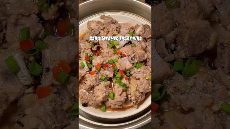 Simple Taro Steamed Spare Ribs Recipe #simplerecipe #cooking #porkribs #chinesefood #chinesecuisine