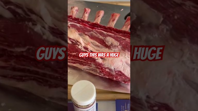 A prime rib roast to remember! #bbq #steak #beef #bbqmeat #ribsteak #beefrib #primerib 🔥🔥