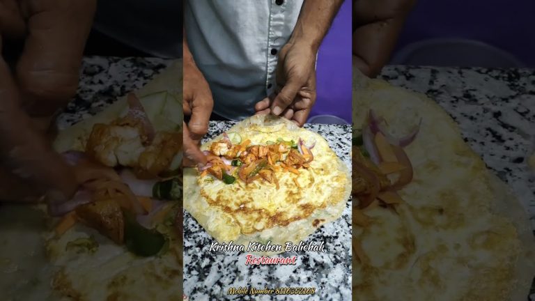 CHICKEN EGG ROLL || #food #recipe #egg #chicken #roll #shorts