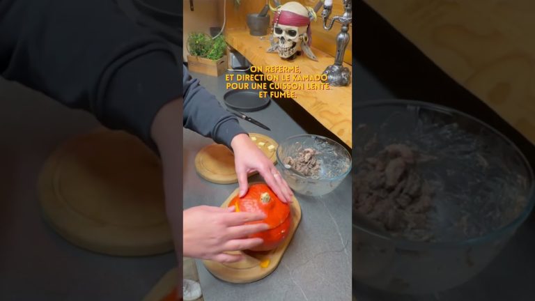 Potimarron farci fumé  #smokeurfamily  #bbq  #kamado101