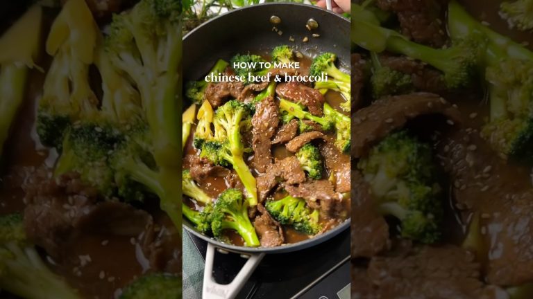 easy Chinese beef & broccoli! #chinesefood #pandaexpress #easyrecipes recipe on smellylunchbox.com