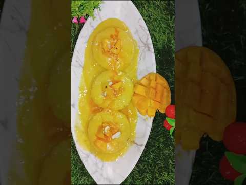 রান্নার ঝামেলা ছাড়াই ম্যাংগো মালাই ব্রেড। #lovely #shots #mango #recipe #cooking #viral