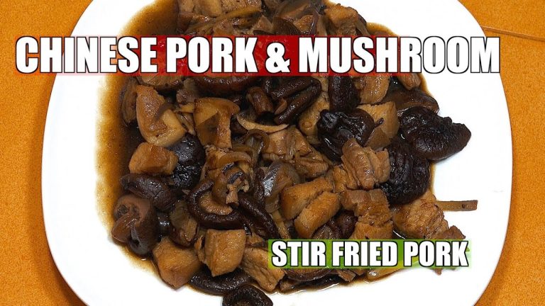 Chinese Pork & Mushroom – Shiitake Mushrooms – Pork Belly – Chinese Braised Pork
