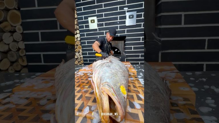 Southern Special: Argyrosomus regius fish with rice recipe🐟🐬🍚🔥#shorts #food #fish #seafood