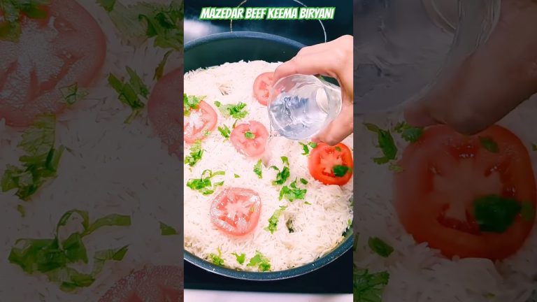 Beef Keema Biryani Recipe #viral #shorts #trending