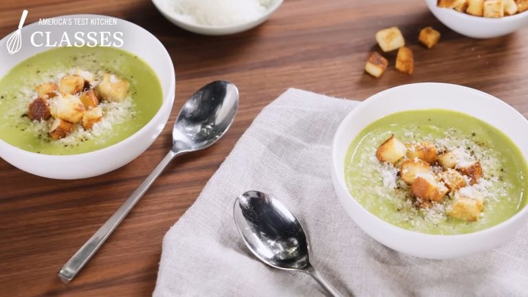 How to Make Broccoli-Cheese Soup Bright and Flavorful  | America’s Test Kitchen