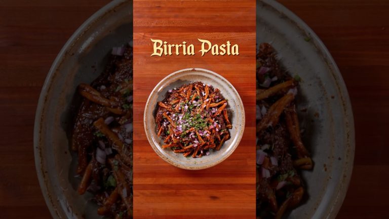 🇮🇹🇲🇽 Birria Pasta | Pasta So Good, Italians Won’t Be Offended Episode 1 #asmr #cookingasmr