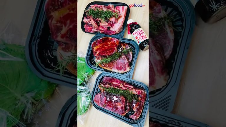 Mua thịt bò làm BBQ, sườn hoàng đế nướng Hàn #Gofood Hỗ Trợ Ướp Sẵn