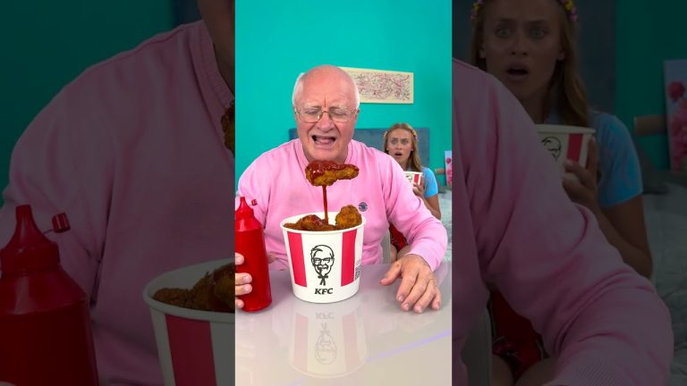 Ketchup + Chicken = Grandpa’s Secret Recipe?! 😳 #funny