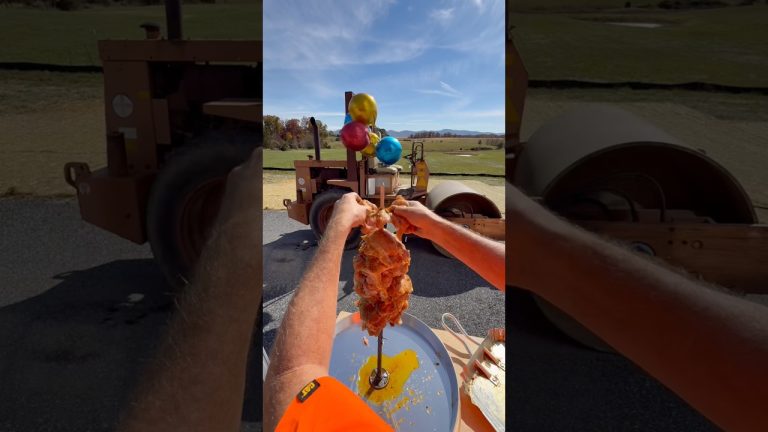 Cooking Chicken Shawarma On The Jobsite