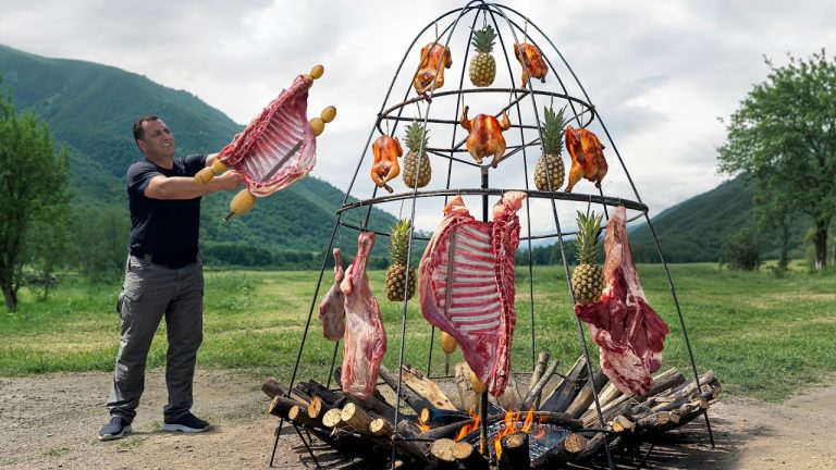 This Churrasco GRILL Makes Meat EXTREMELY Juicy and Smoky!🔥