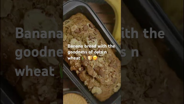 Banana Bread Recipe with oats+atta +jaggery #shorts #viral #ytshorts