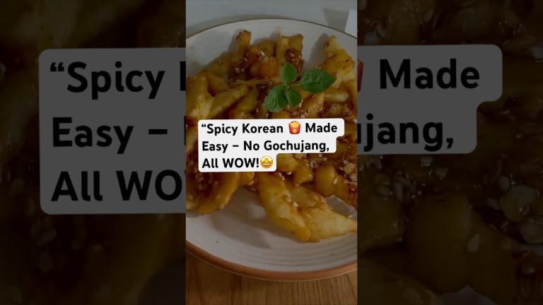 “Spicy Korean Fries Made Easy – No Gochujang, All WOW! 🍟🔥”#shorts #recipe #ytshorts #quickrecipes