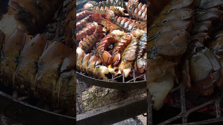 Grilled Jerk lobster. #cookinwidkunchi #bbq #charcoalgrill #jamaicanfood #food