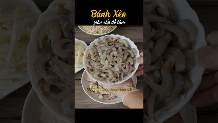 Pha bột bánh xèo giòn xốp giòn lâu