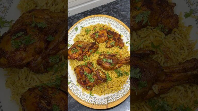 Arabian Chicken Kabsa #chickenkabsa #shorts #recipe
