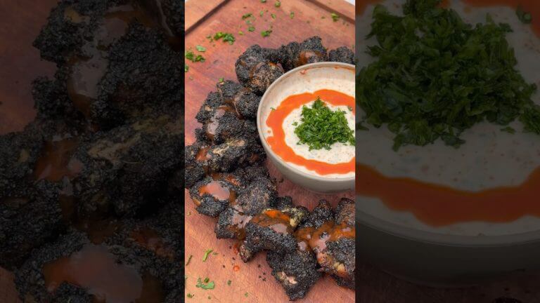 The Batman Wings 🦇🔥 #Wings #Grill #BBQ #HalloweenRecipes