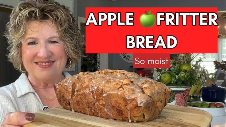 Southern Grandma's Moist Apple Fritter Bread!🍏🍎