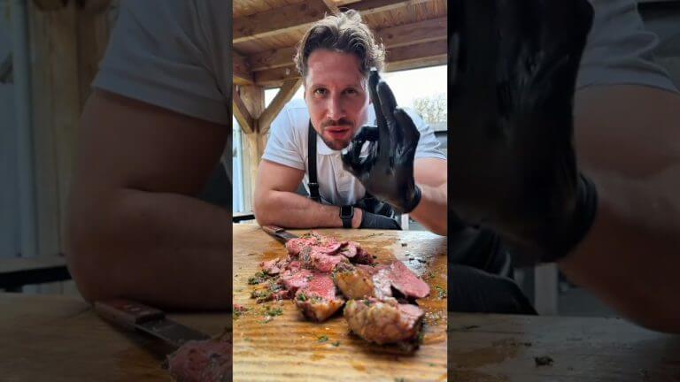 Steak Pichana Skewer With  from the board. #steak #picanha #chimichurri #bbq #creatorsearchinsights