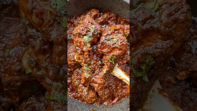 Limited Edition Chicken🍗: Recipe in Description #shorts #youtubeshorts #chickencurry #currychicken