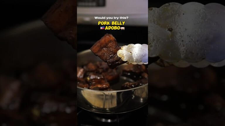 Filipino Pork Belly Adobo | Classic Recipe with Bold Flavors! #FilipinoFood