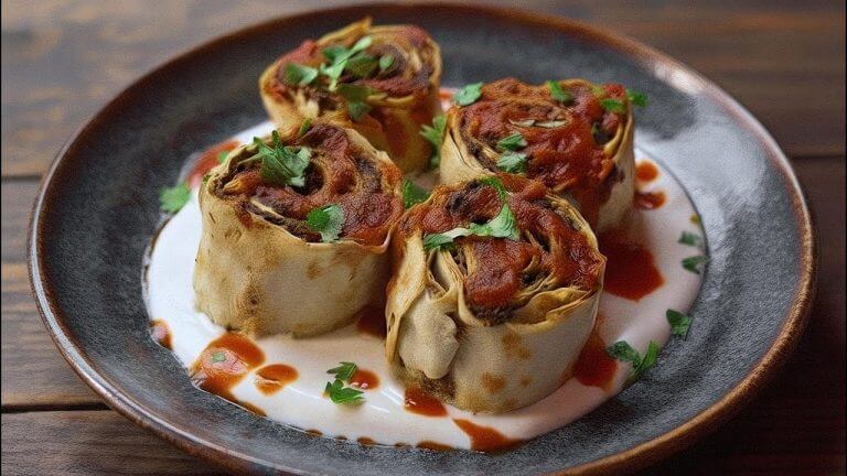 Easy Ground Beef Lavash Roll | So Juicy, So Delicious!