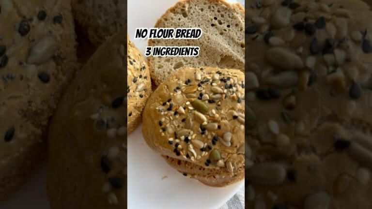 Easiest gluten free keto bread, tahini bread recipe        #recipe