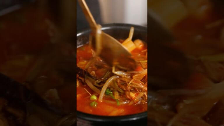 Korean spicy beef and vegetable soup! #cooking #asianfood #recipe #food