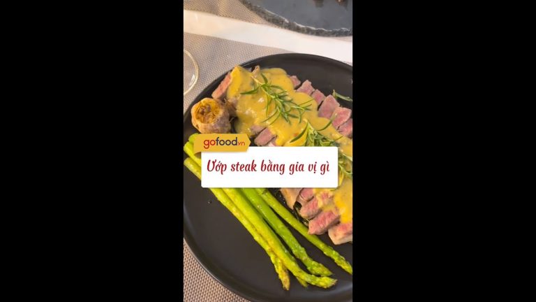 Ướp thịt bò làm Steak với gia vị gì? #gofood #gofood_vn #steak #beefsteak