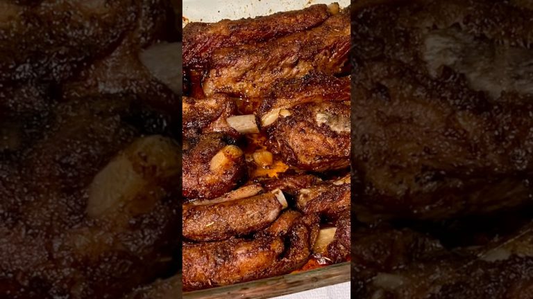 Juicy baked pork ribs recipe #backribs #porkribsrecipe #tender #baked #babybackribs #dinner