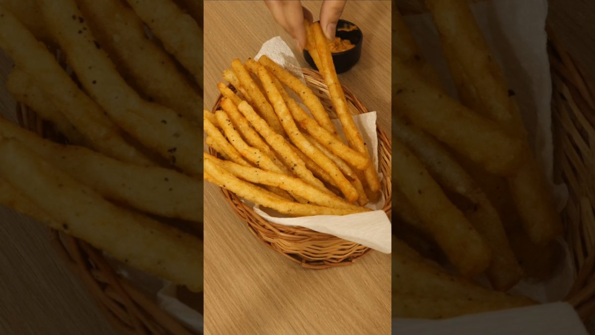 #crispy#long french fries#french fries recipe#long fries recipe#shorts#japanese long fries recipe