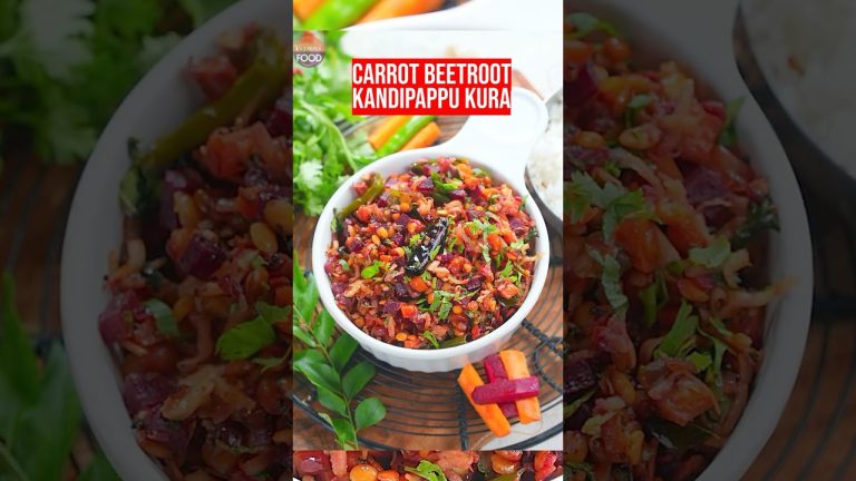 Carrot Beetroot Kandipappu Recipe !!